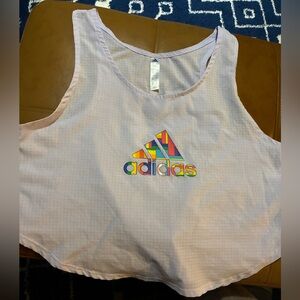 Adidas Pride Tech Tank Crop Purple Tint